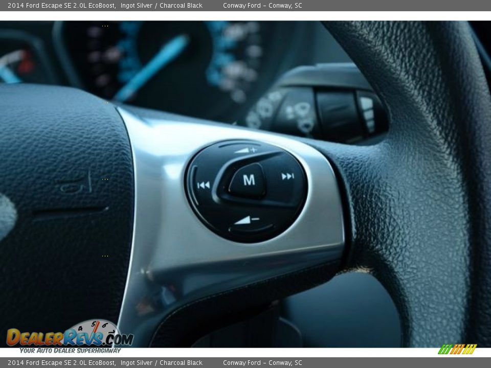 2014 Ford Escape SE 2.0L EcoBoost Ingot Silver / Charcoal Black Photo #26