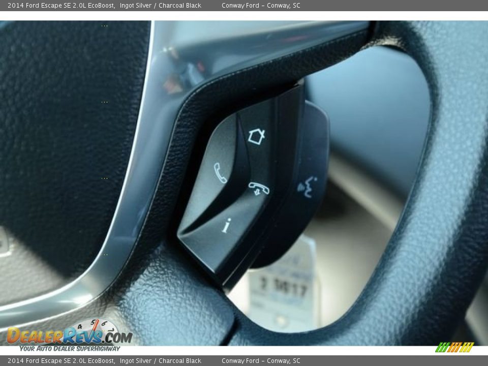 2014 Ford Escape SE 2.0L EcoBoost Ingot Silver / Charcoal Black Photo #27