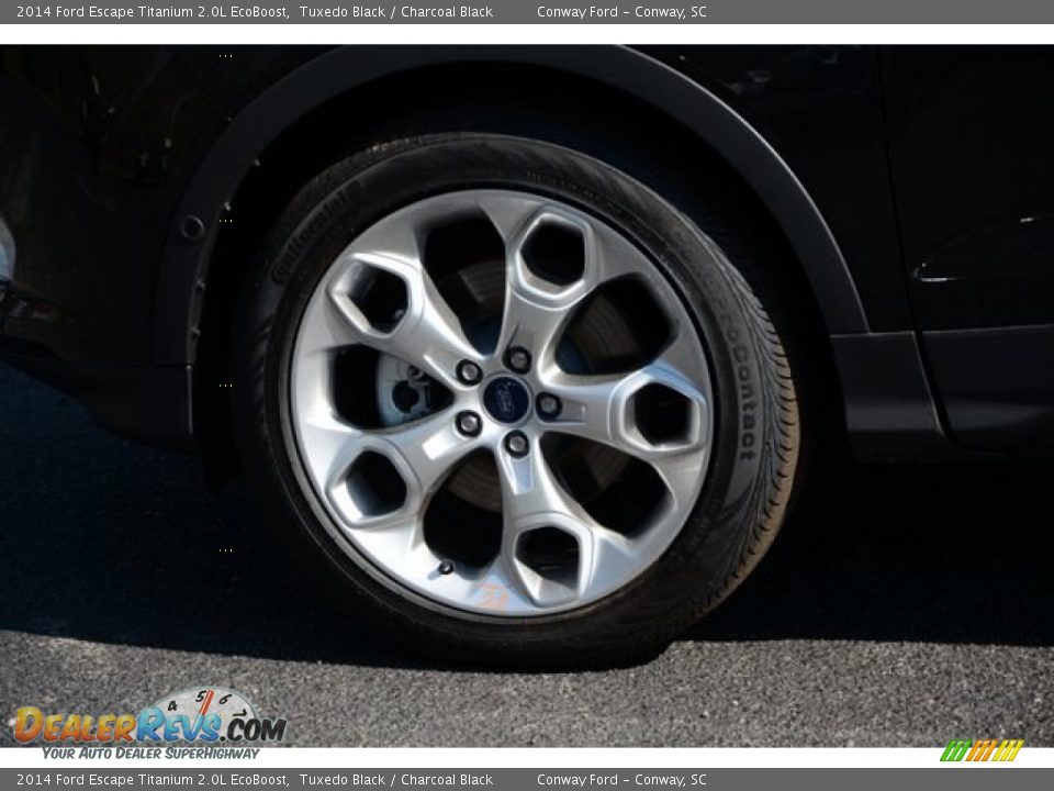 2014 Ford Escape Titanium 2.0L EcoBoost Tuxedo Black / Charcoal Black Photo #9