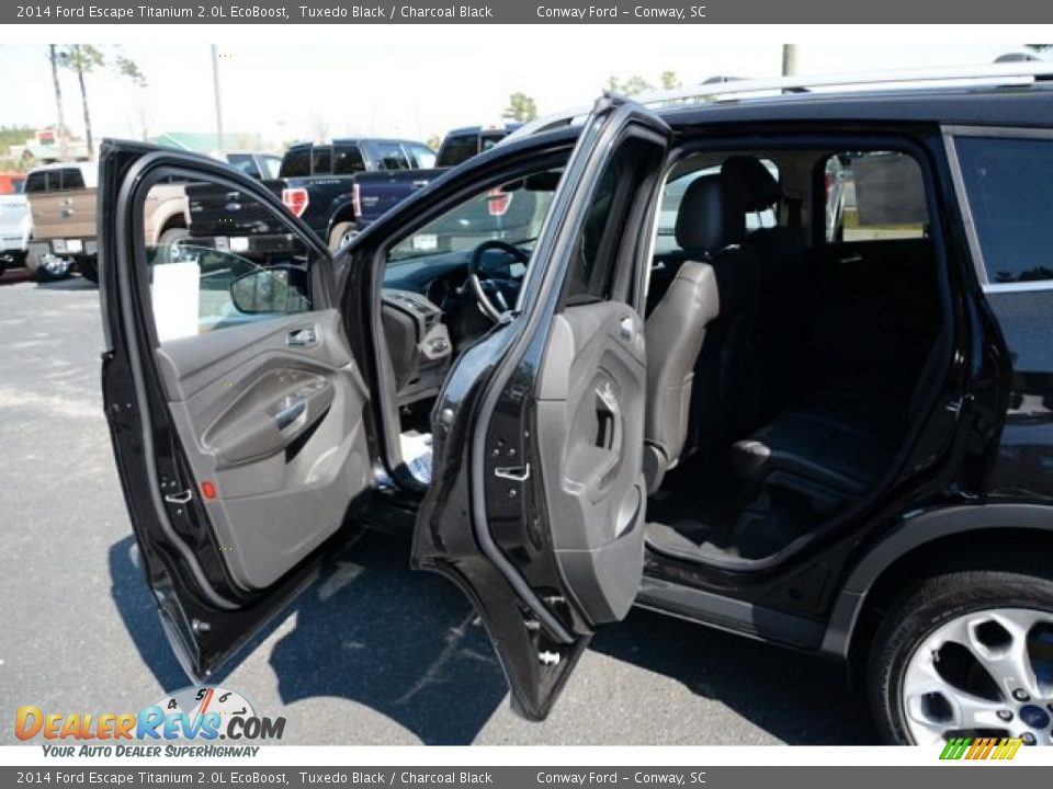 2014 Ford Escape Titanium 2.0L EcoBoost Tuxedo Black / Charcoal Black Photo #10