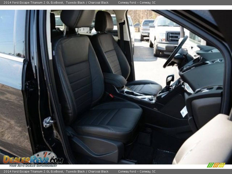 2014 Ford Escape Titanium 2.0L EcoBoost Tuxedo Black / Charcoal Black Photo #16