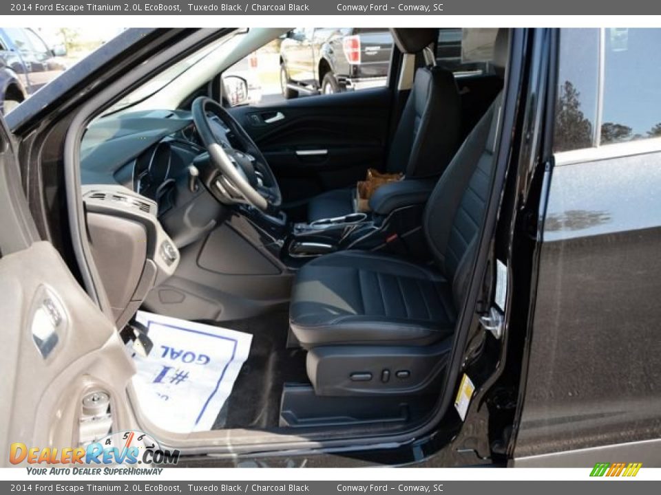 2014 Ford Escape Titanium 2.0L EcoBoost Tuxedo Black / Charcoal Black Photo #18