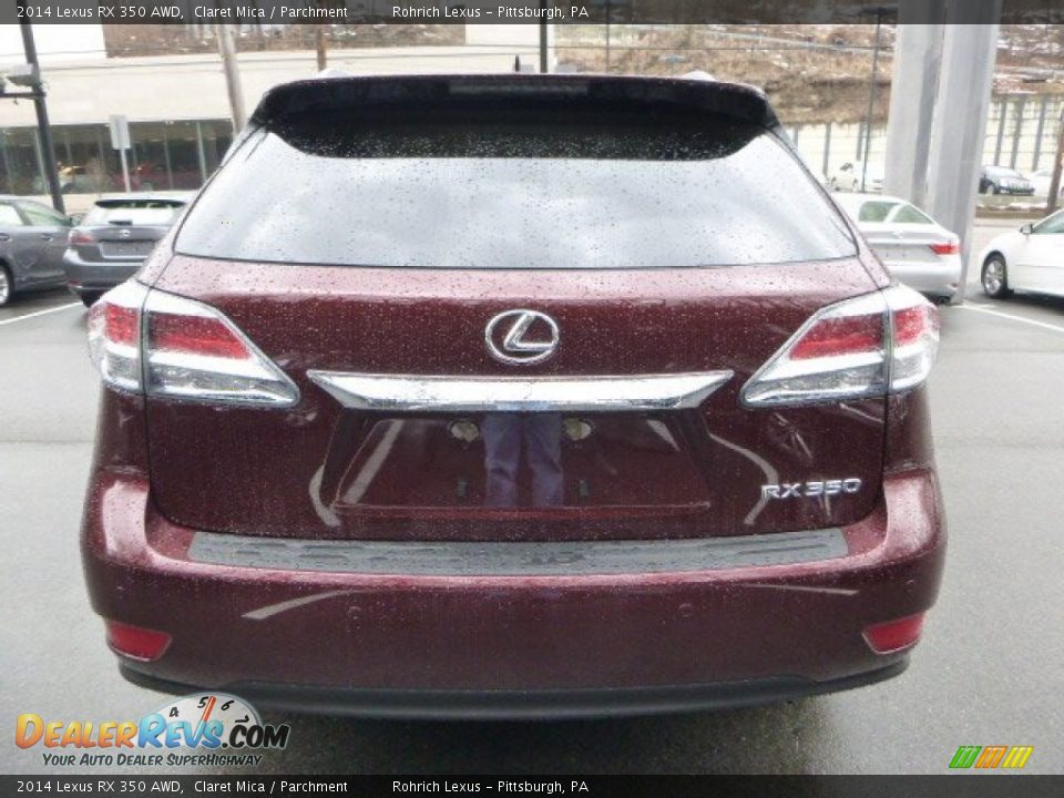 2014 Lexus RX 350 AWD Claret Mica / Parchment Photo #3