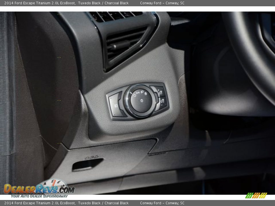 2014 Ford Escape Titanium 2.0L EcoBoost Tuxedo Black / Charcoal Black Photo #21