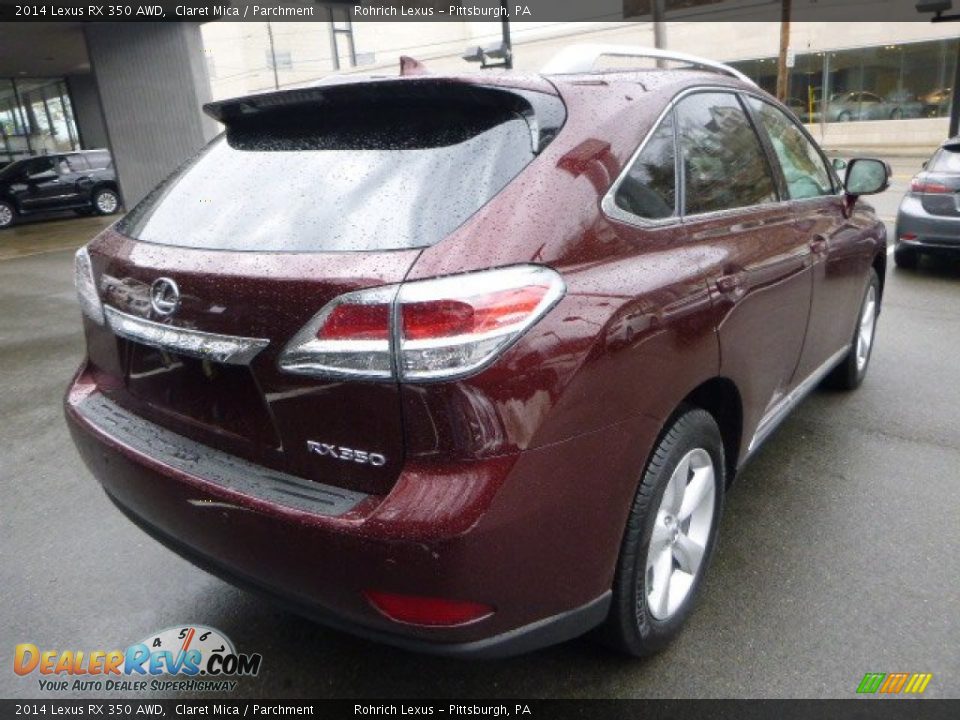 2014 Lexus RX 350 AWD Claret Mica / Parchment Photo #4