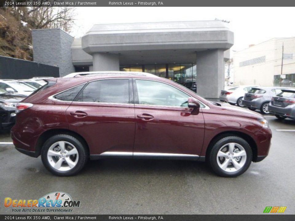 2014 Lexus RX 350 AWD Claret Mica / Parchment Photo #5