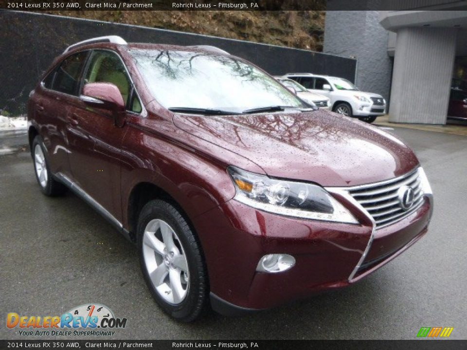 2014 Lexus RX 350 AWD Claret Mica / Parchment Photo #6