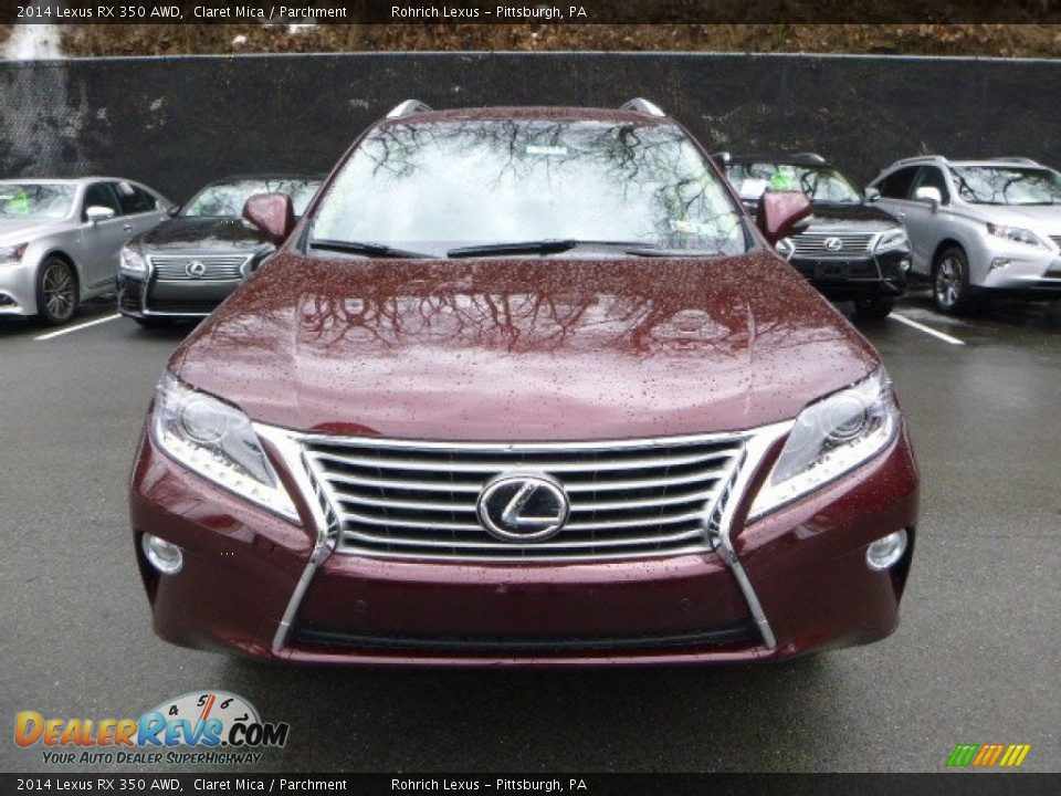 2014 Lexus RX 350 AWD Claret Mica / Parchment Photo #7
