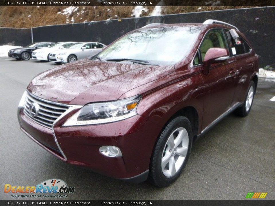 2014 Lexus RX 350 AWD Claret Mica / Parchment Photo #8