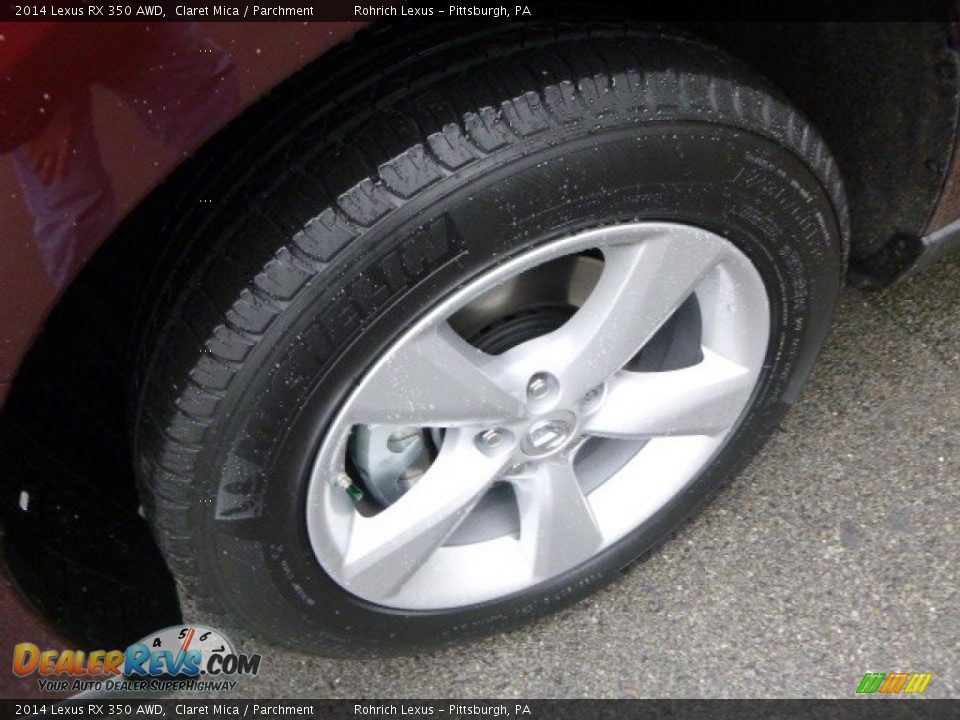 2014 Lexus RX 350 AWD Claret Mica / Parchment Photo #9