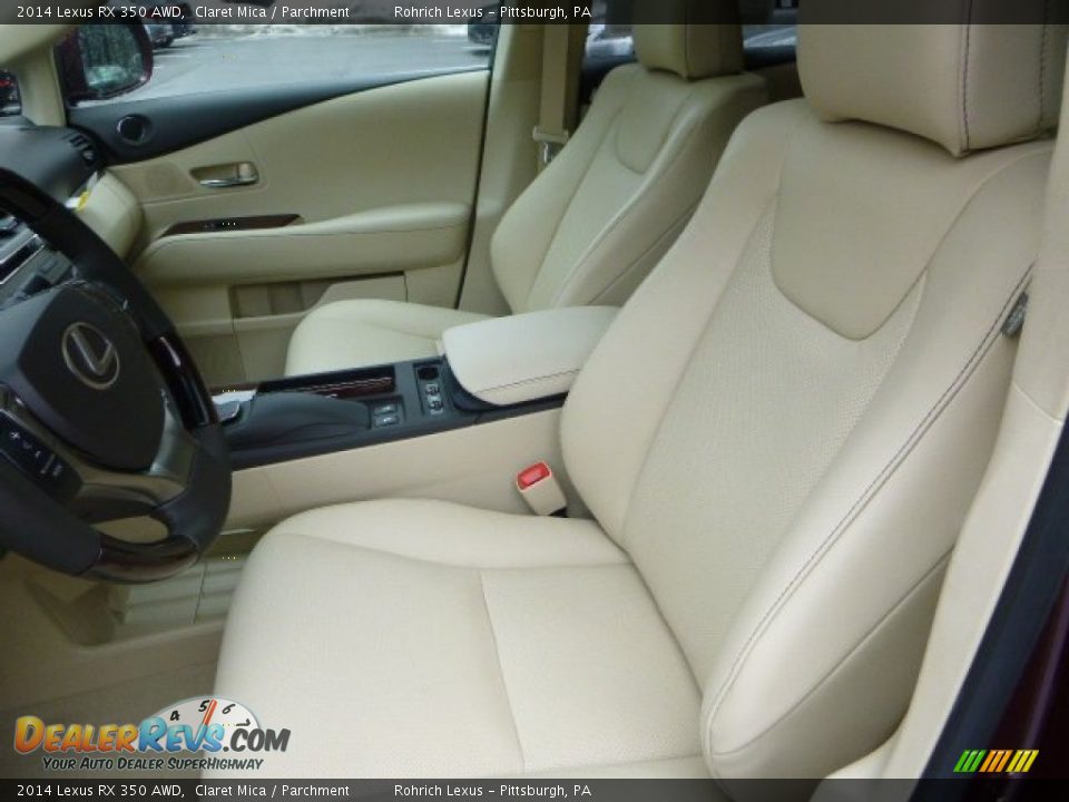 2014 Lexus RX 350 AWD Claret Mica / Parchment Photo #10