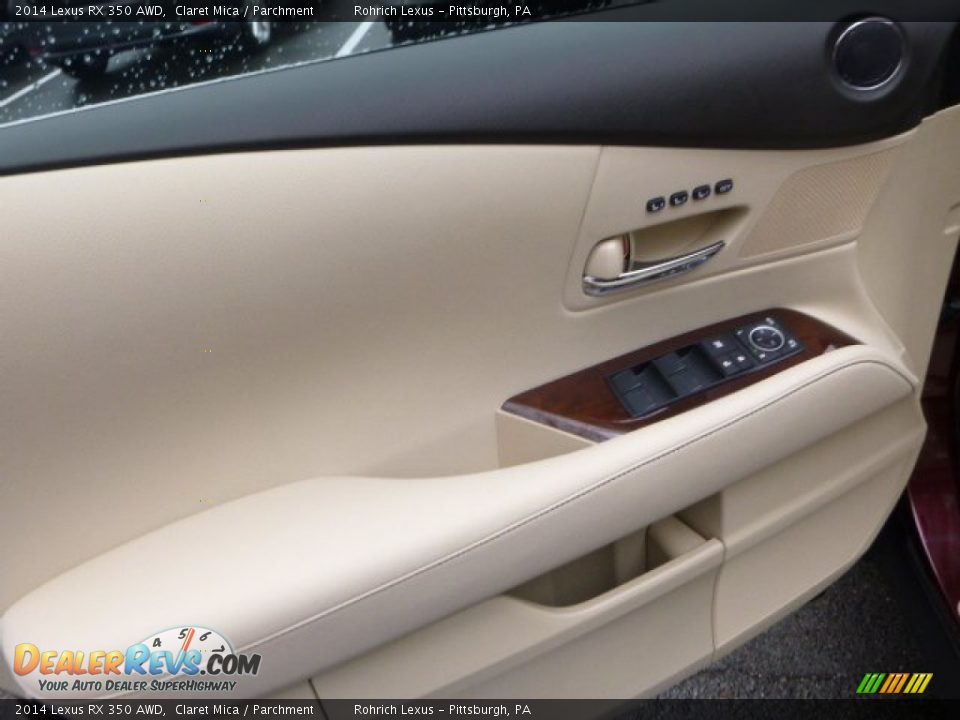 2014 Lexus RX 350 AWD Claret Mica / Parchment Photo #13