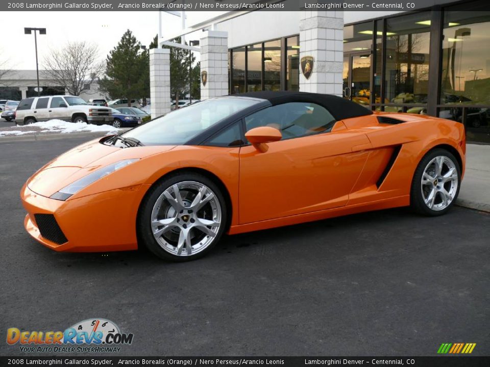 2008 Lamborghini Gallardo Spyder Arancio Borealis (Orange) / Nero Perseus/Arancio Leonis Photo #15