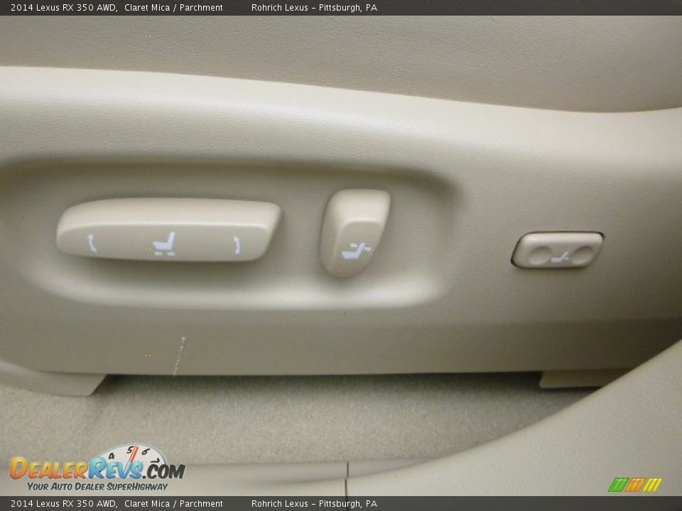 2014 Lexus RX 350 AWD Claret Mica / Parchment Photo #14