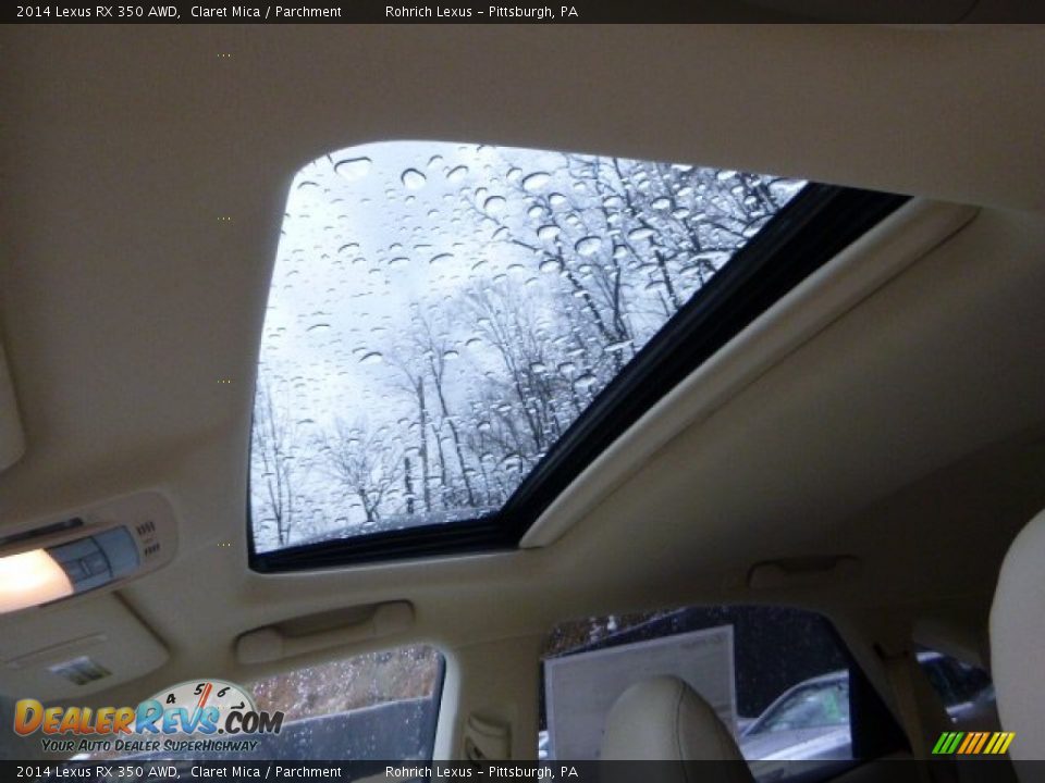2014 Lexus RX 350 AWD Claret Mica / Parchment Photo #15