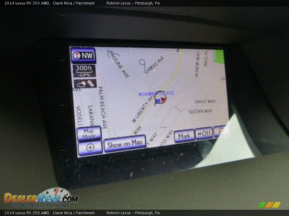 2014 Lexus RX 350 AWD Claret Mica / Parchment Photo #16