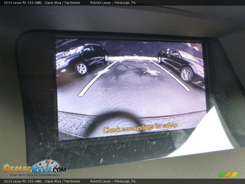 2014 Lexus RX 350 AWD Claret Mica / Parchment Photo #19