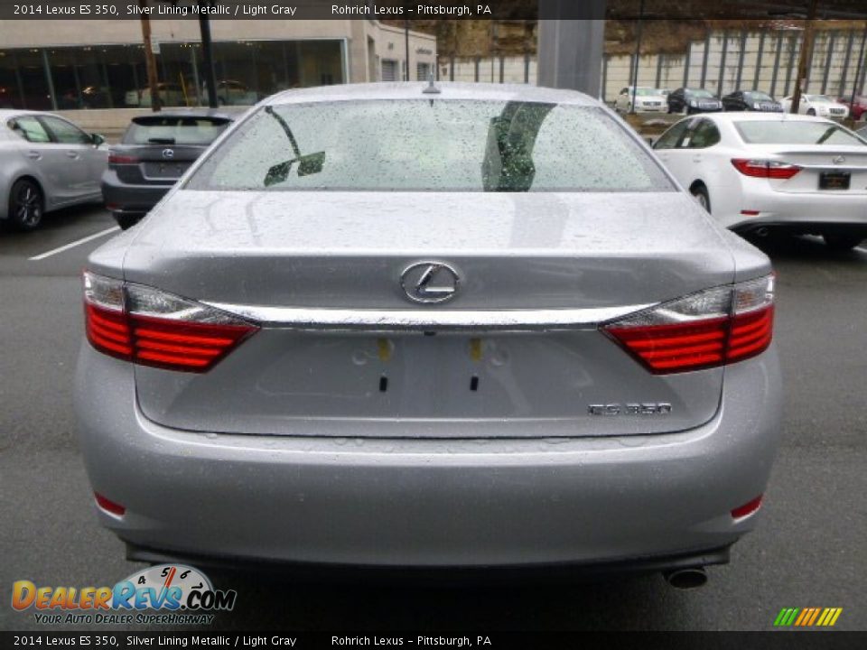 2014 Lexus ES 350 Silver Lining Metallic / Light Gray Photo #3