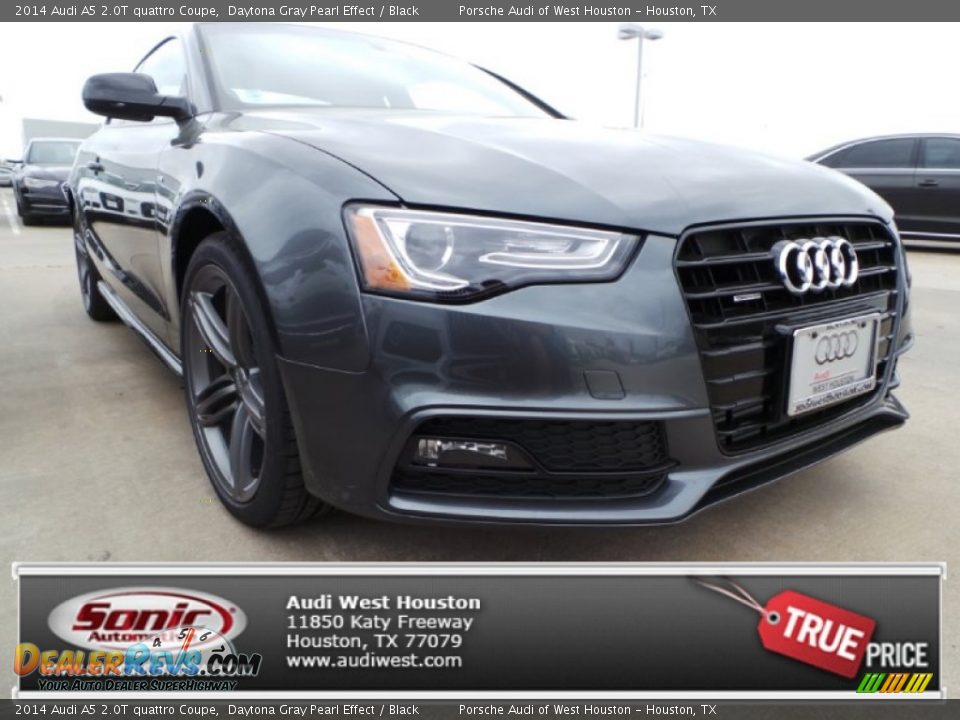 2014 Audi A5 2.0T quattro Coupe Daytona Gray Pearl Effect / Black Photo #1