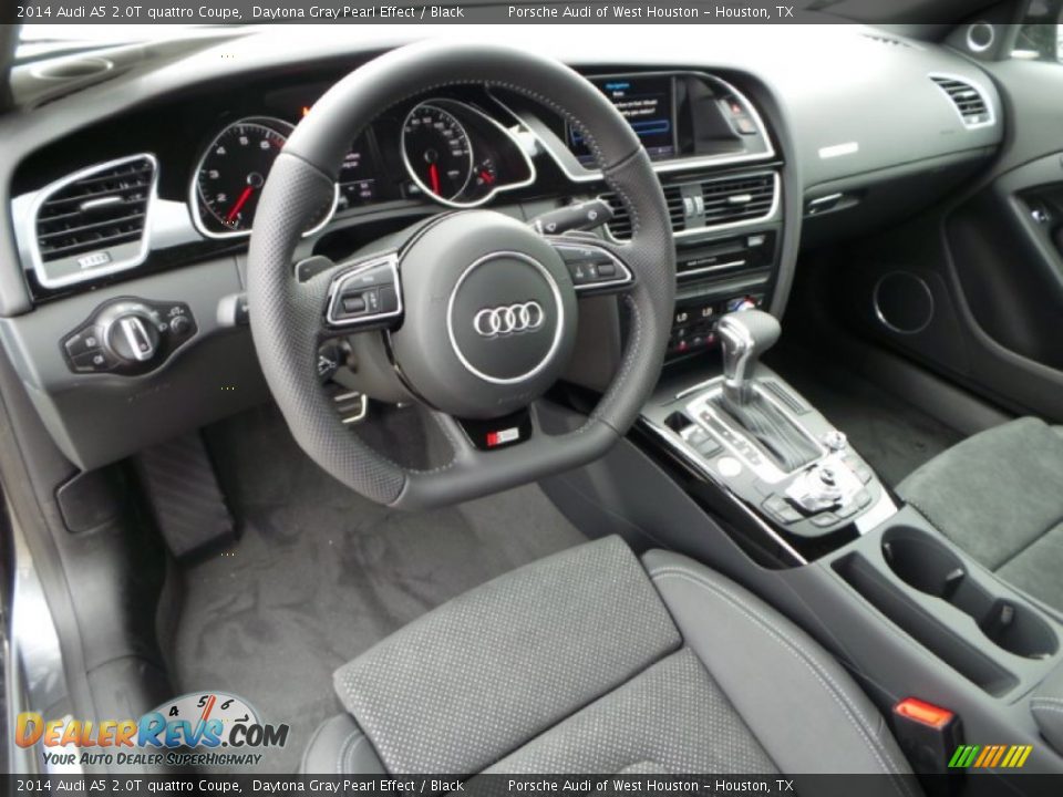 Black Interior - 2014 Audi A5 2.0T quattro Coupe Photo #11
