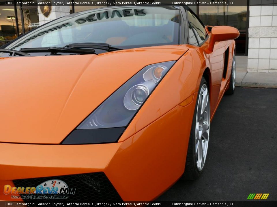 2008 Lamborghini Gallardo Spyder Arancio Borealis (Orange) / Nero Perseus/Arancio Leonis Photo #17