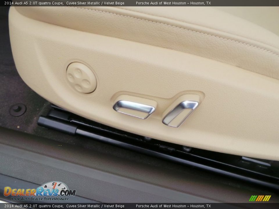 2014 Audi A5 2.0T quattro Coupe Cuvee Silver Metallic / Velvet Beige Photo #12