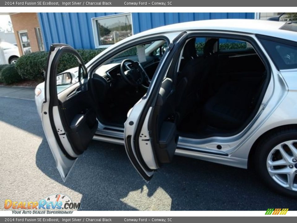 2014 Ford Fusion SE EcoBoost Ingot Silver / Charcoal Black Photo #9