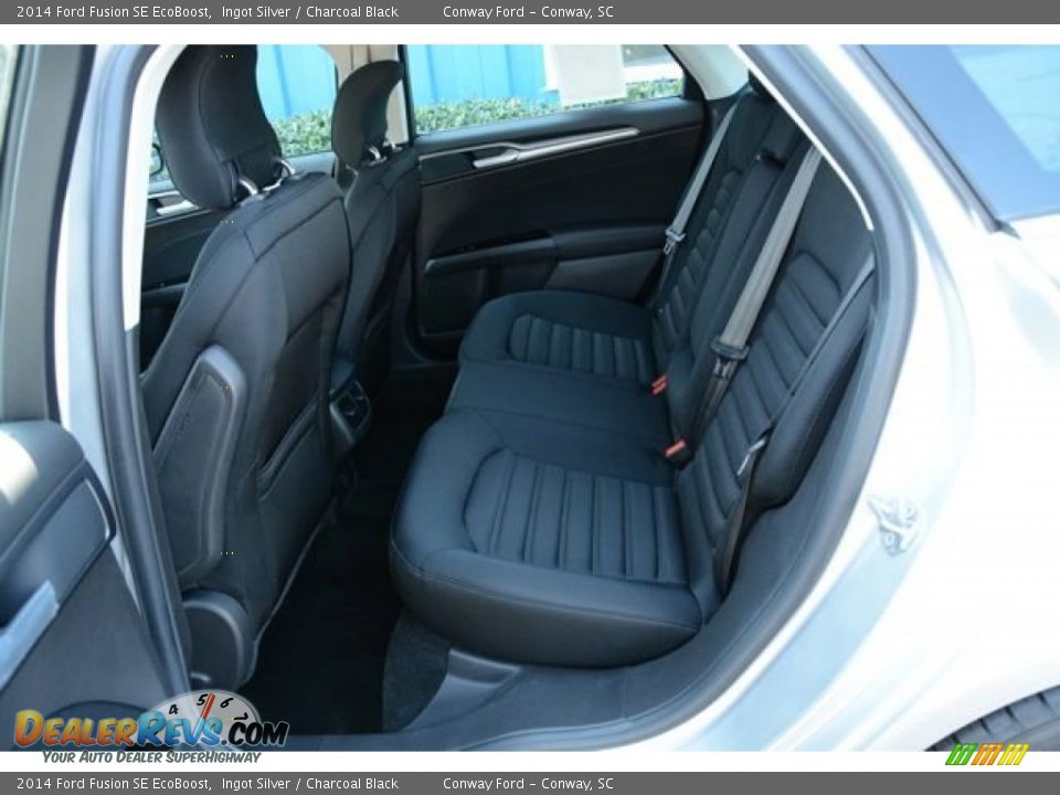 2014 Ford Fusion SE EcoBoost Ingot Silver / Charcoal Black Photo #10