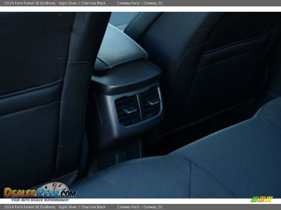 2014 Ford Fusion SE EcoBoost Ingot Silver / Charcoal Black Photo #11