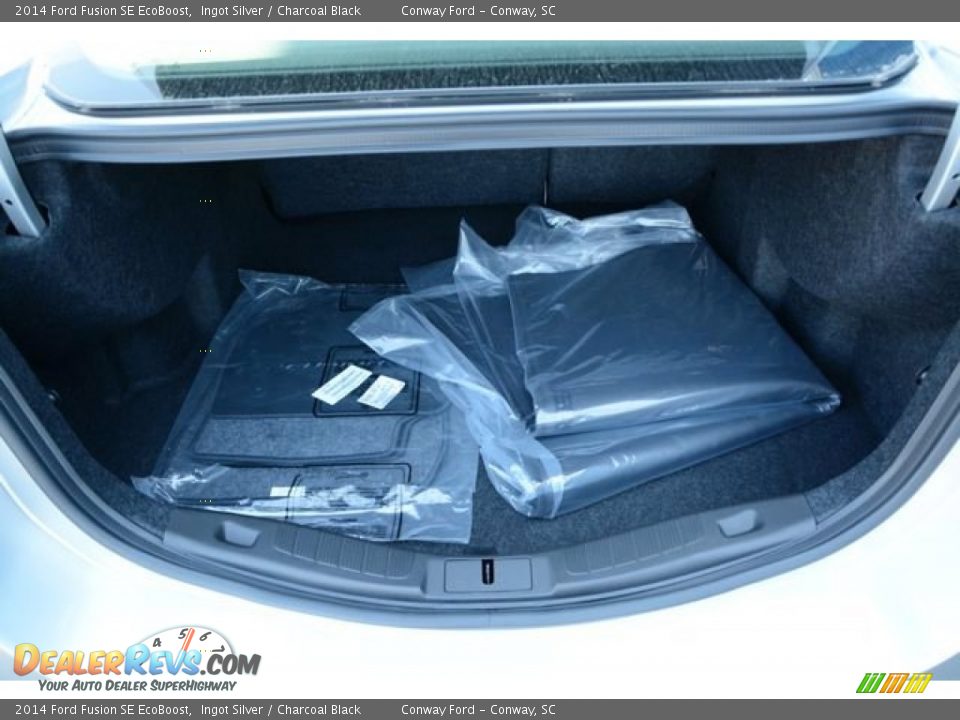 2014 Ford Fusion SE EcoBoost Ingot Silver / Charcoal Black Photo #13