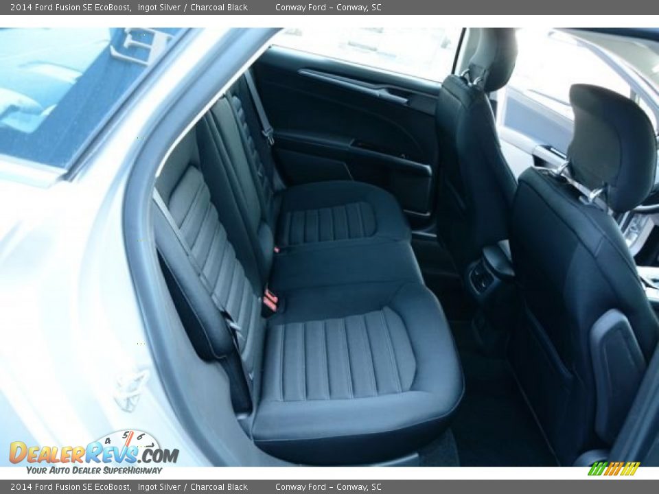 2014 Ford Fusion SE EcoBoost Ingot Silver / Charcoal Black Photo #14