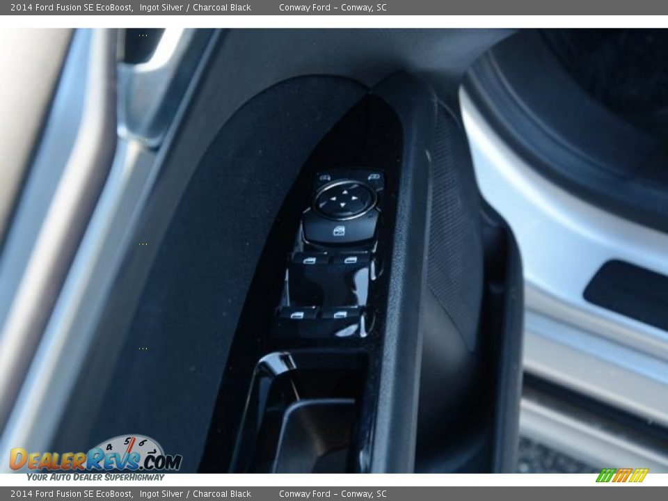 2014 Ford Fusion SE EcoBoost Ingot Silver / Charcoal Black Photo #18
