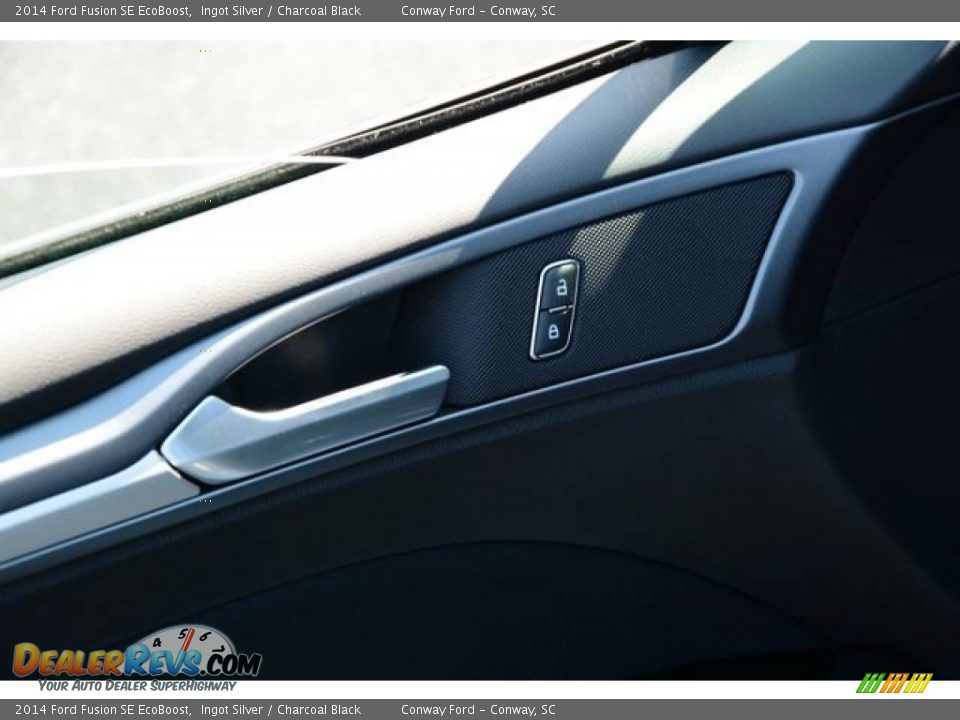 2014 Ford Fusion SE EcoBoost Ingot Silver / Charcoal Black Photo #19
