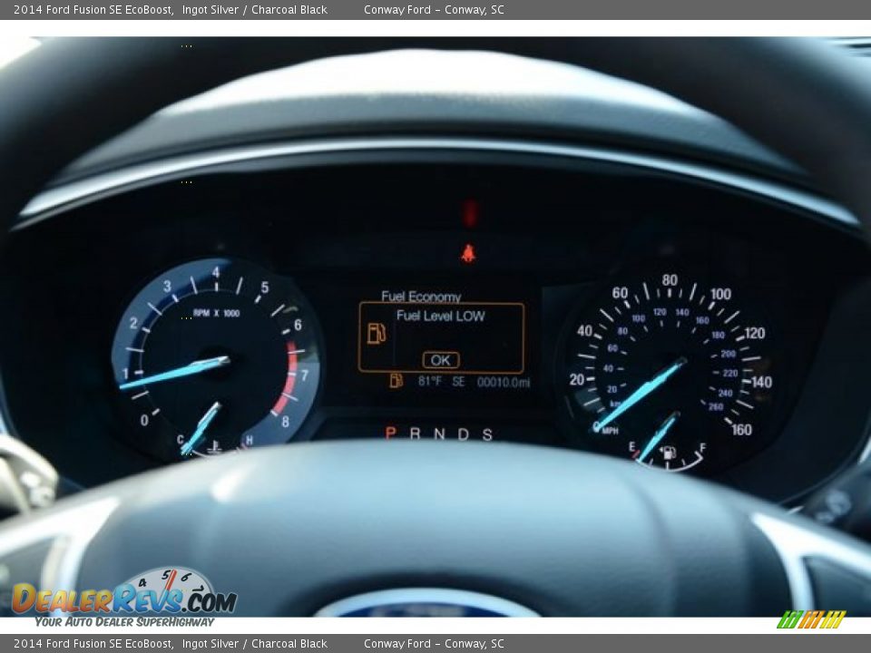 2014 Ford Fusion SE EcoBoost Ingot Silver / Charcoal Black Photo #21