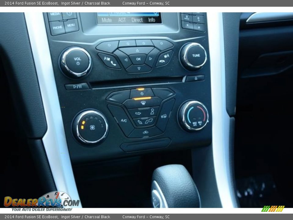 2014 Ford Fusion SE EcoBoost Ingot Silver / Charcoal Black Photo #28