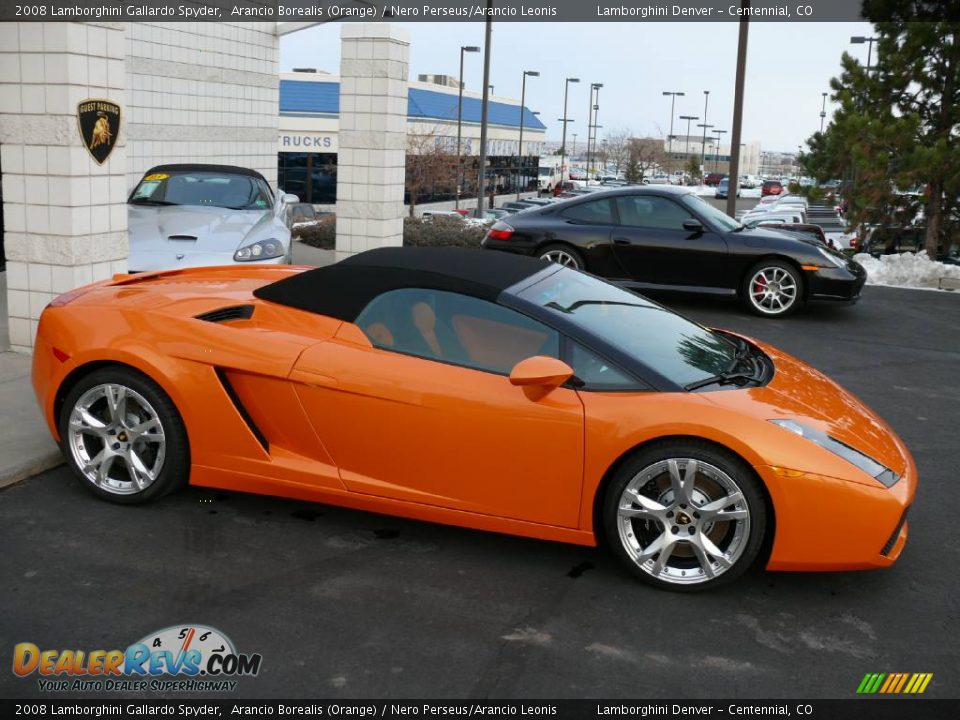 2008 Lamborghini Gallardo Spyder Arancio Borealis (Orange) / Nero Perseus/Arancio Leonis Photo #19