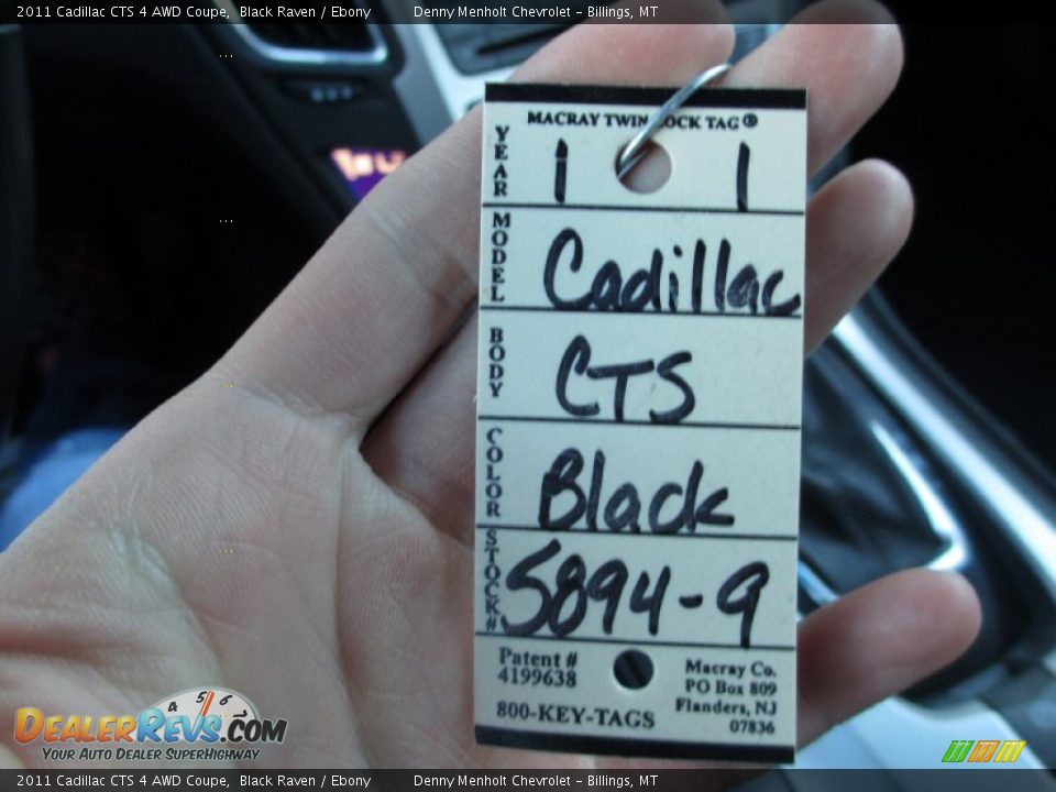 2011 Cadillac CTS 4 AWD Coupe Black Raven / Ebony Photo #16