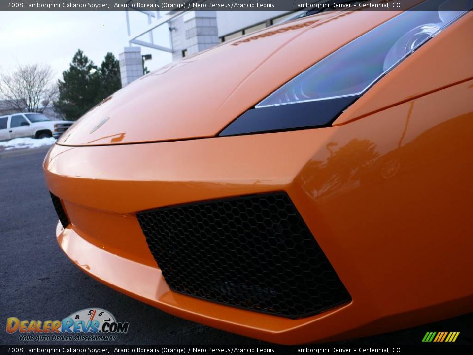 2008 Lamborghini Gallardo Spyder Arancio Borealis (Orange) / Nero Perseus/Arancio Leonis Photo #21