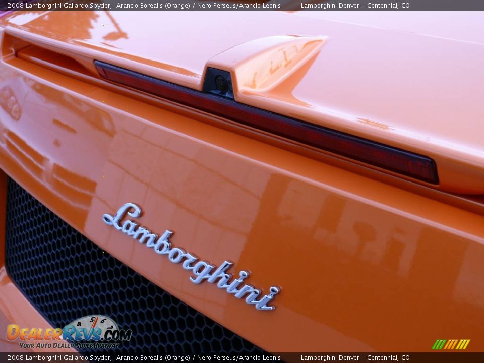 2008 Lamborghini Gallardo Spyder Arancio Borealis (Orange) / Nero Perseus/Arancio Leonis Photo #22