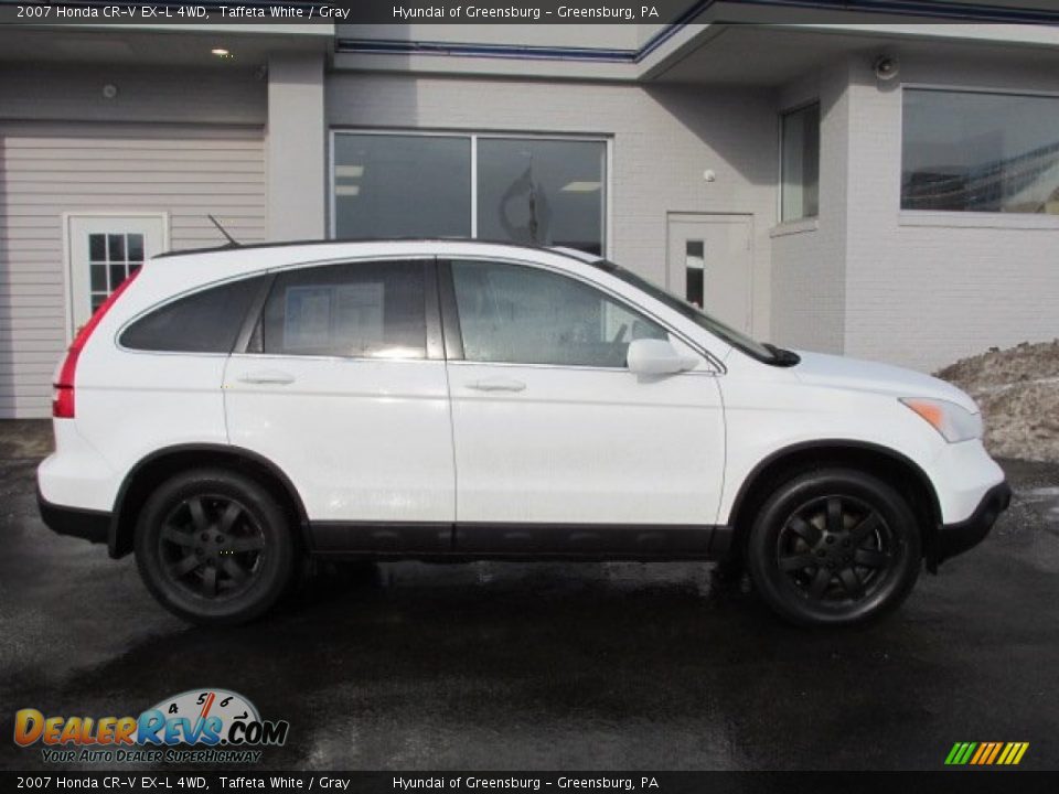 2007 Honda CR-V EX-L 4WD Taffeta White / Gray Photo #2