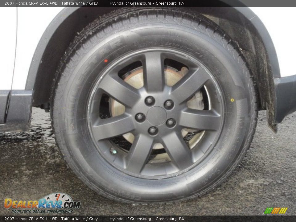 2007 Honda CR-V EX-L 4WD Taffeta White / Gray Photo #3