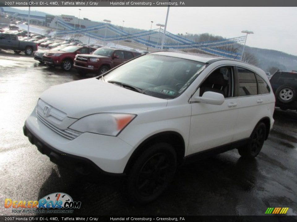 2007 Honda CR-V EX-L 4WD Taffeta White / Gray Photo #6
