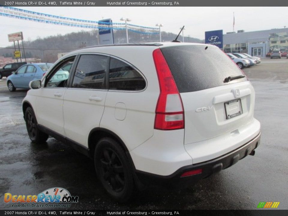 2007 Honda CR-V EX-L 4WD Taffeta White / Gray Photo #7