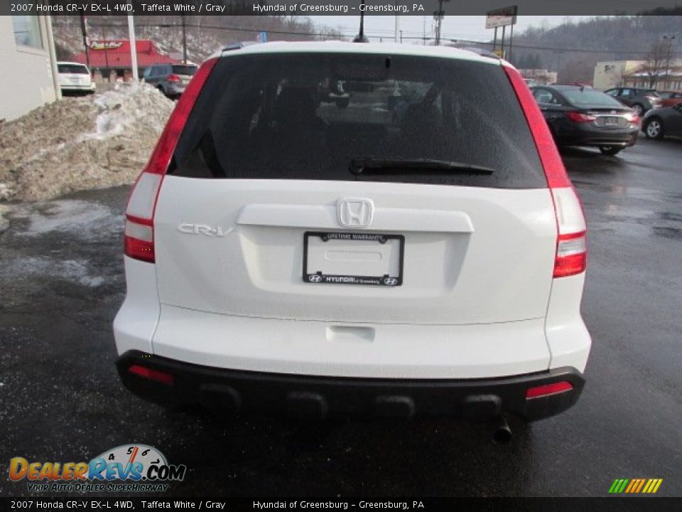 2007 Honda CR-V EX-L 4WD Taffeta White / Gray Photo #8