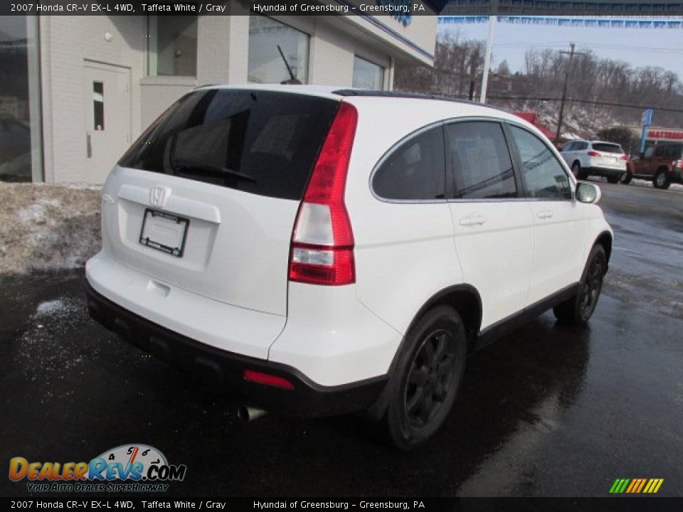 2007 Honda CR-V EX-L 4WD Taffeta White / Gray Photo #9