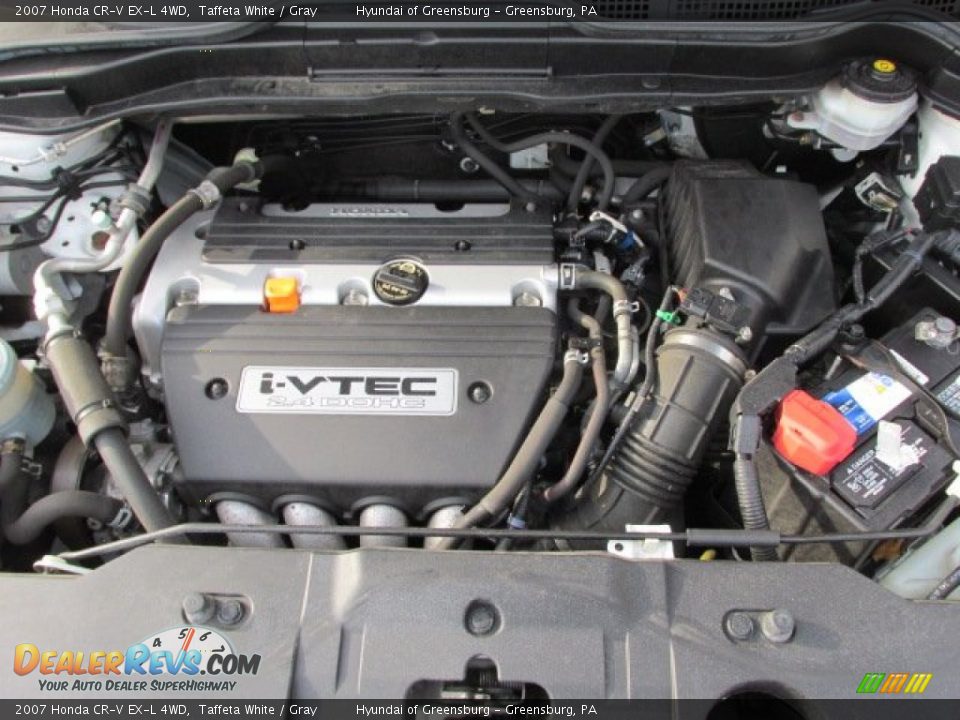 2007 Honda CR-V EX-L 4WD Taffeta White / Gray Photo #10