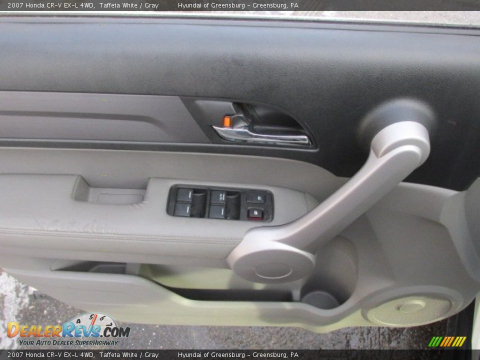2007 Honda CR-V EX-L 4WD Taffeta White / Gray Photo #11