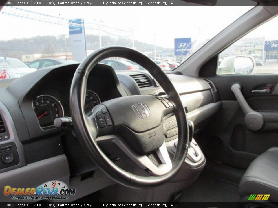2007 Honda CR-V EX-L 4WD Taffeta White / Gray Photo #12