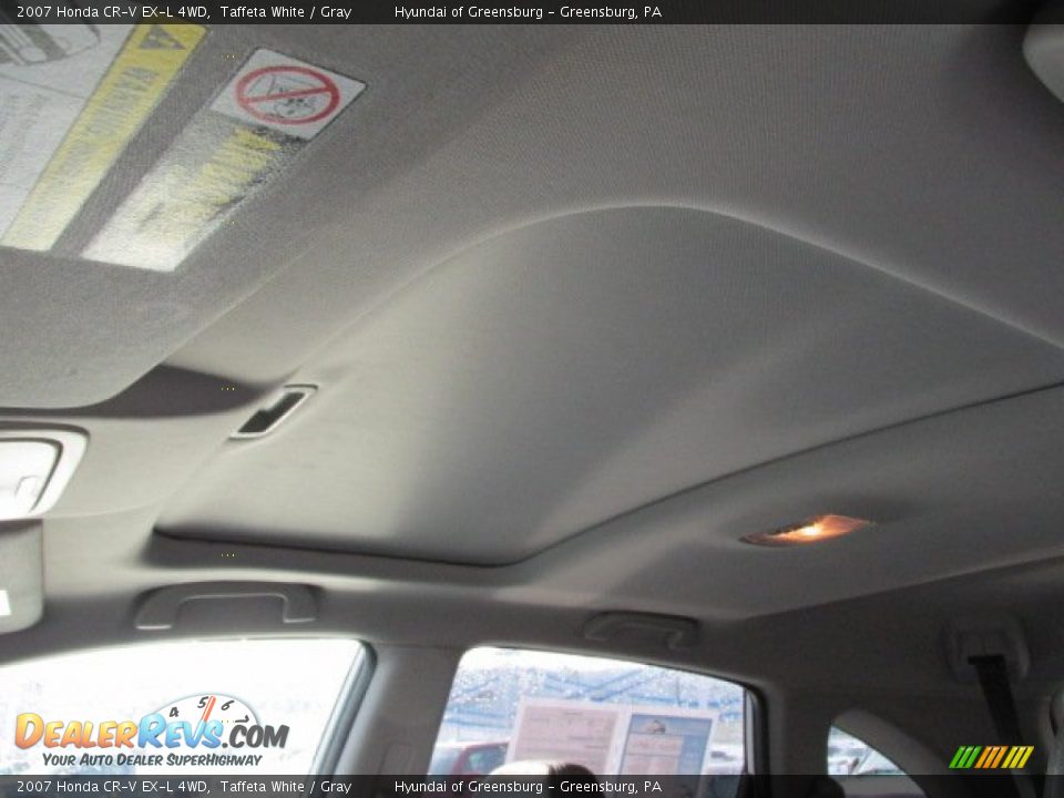 2007 Honda CR-V EX-L 4WD Taffeta White / Gray Photo #13