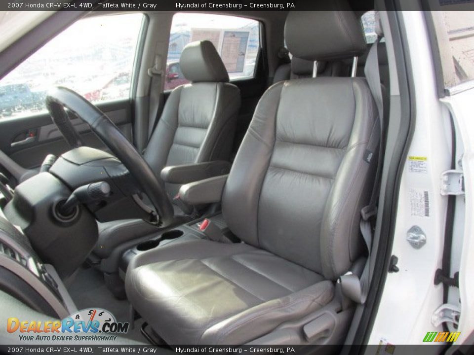 2007 Honda CR-V EX-L 4WD Taffeta White / Gray Photo #14